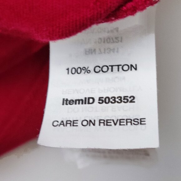 L.L.Bean long sleeve top women's size M burgundy cotton - Picture 7 of 9